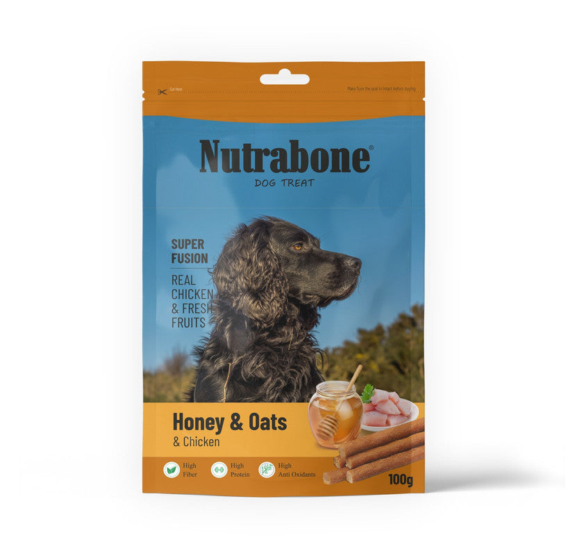 Nutrabone Honey Oats & Chicken Oats Dog Treat 100gm