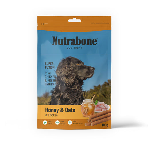 Nutrabone Honey Oats & Chicken Oats Dog Treat 100gm