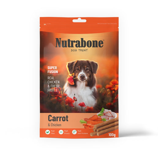 Nutrabone Carrots & Chicken Oats Dog Treat 100gm