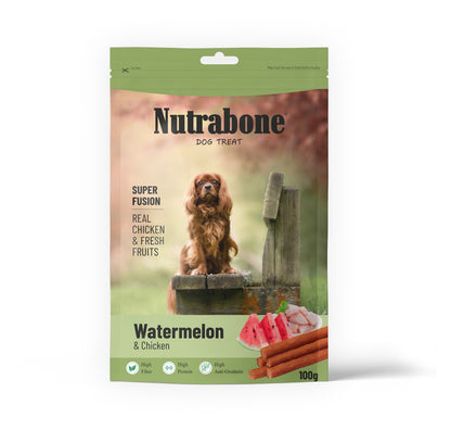 Nutrabone Watermelon & Chicken Dog Treat 100gm