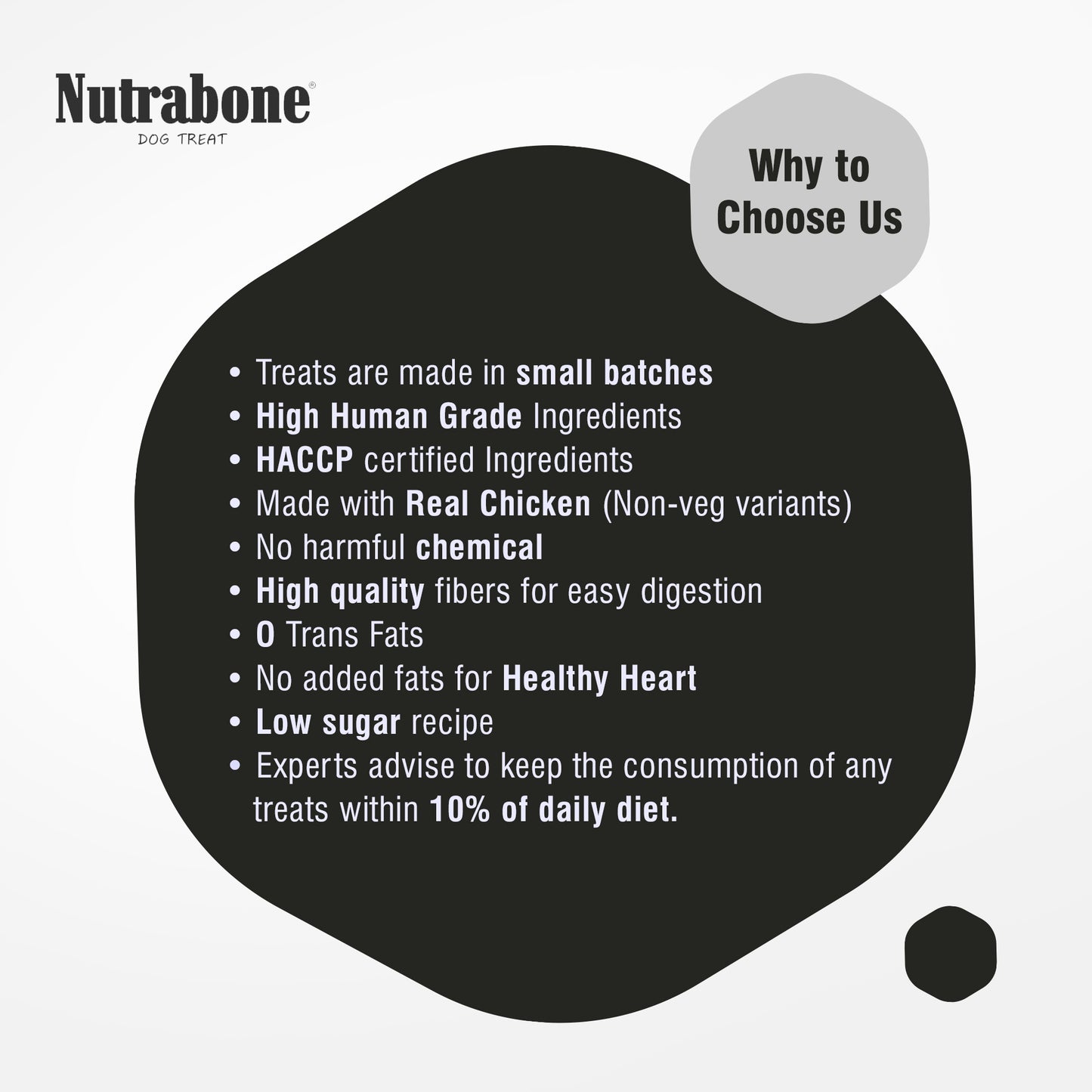 Nutrabone Milk & Chicken Dog Treat  100gm