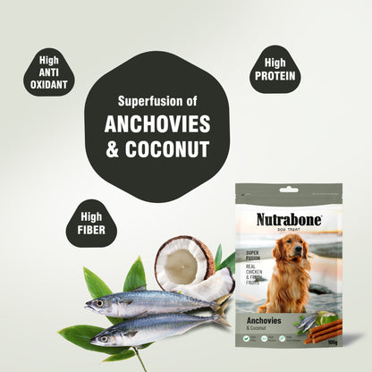 Nutrabone Anchovies & Coconut Dog Treat 100gm