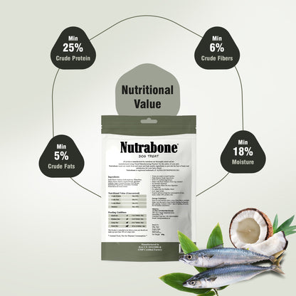 Nutrabone Anchovies & Coconut Dog Treat 100gm