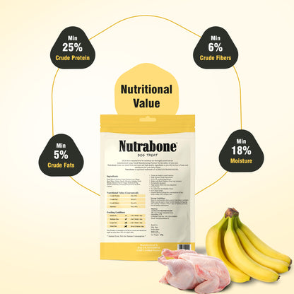 Nutrabone Banana & Chicken Dog Treat 100gm