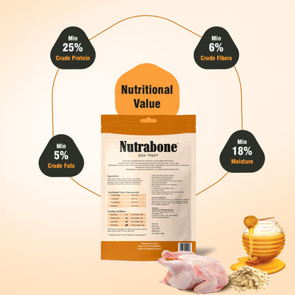 Nutrabone Honey Oats & Chicken Oats Dog Treat 100gm